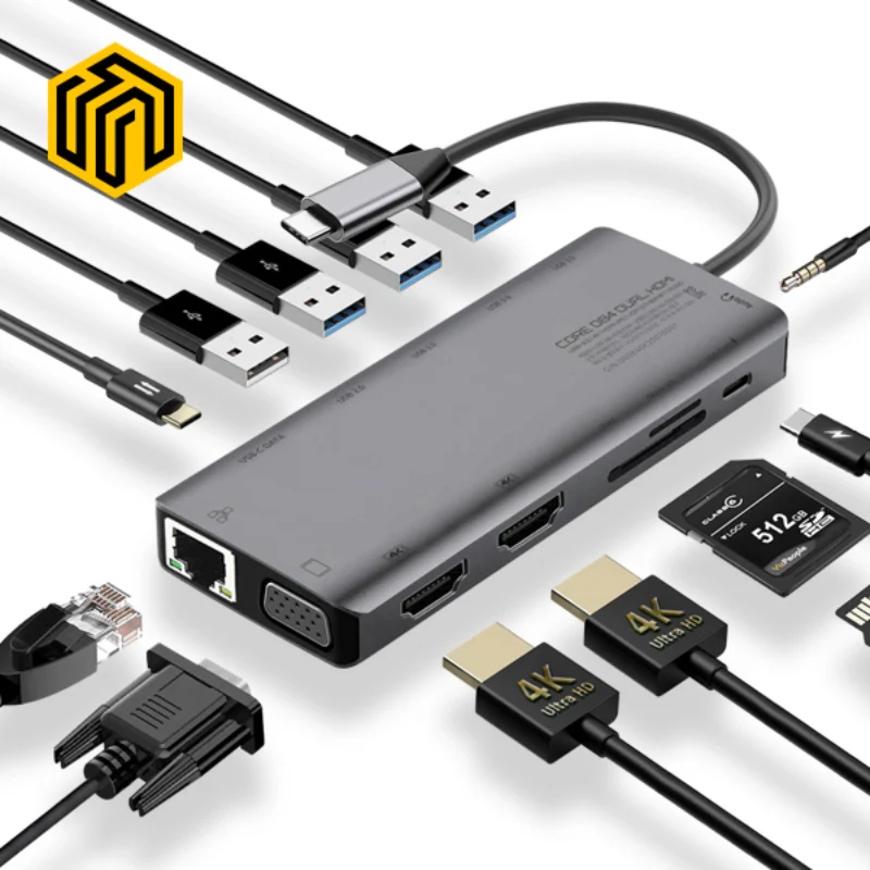 Thinkway - CORE D84 Triple HDMI 13in1 Multiport Hub
