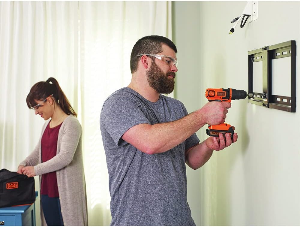 BLACK+DECKER 20V Max Drill & Home Tool Kit, 68 Piece (LDX120PK)