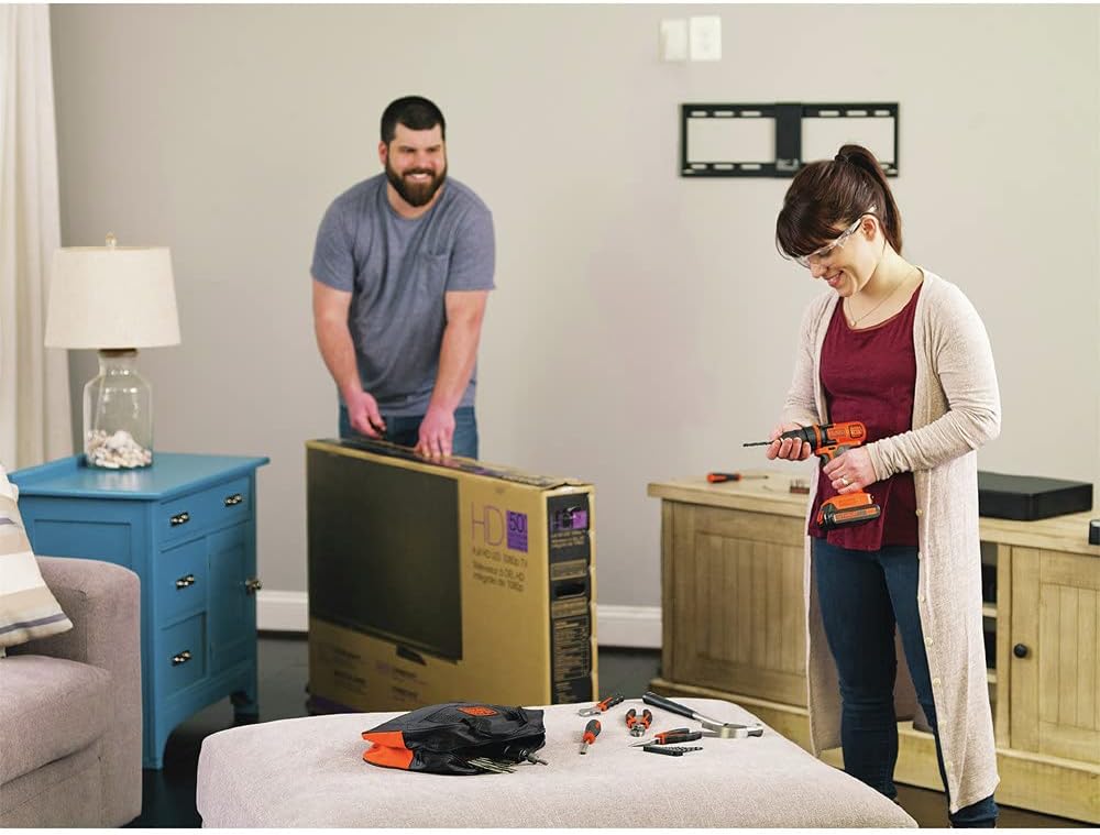 BLACK+DECKER 20V Max Drill & Home Tool Kit, 68 Piece (LDX120PK)