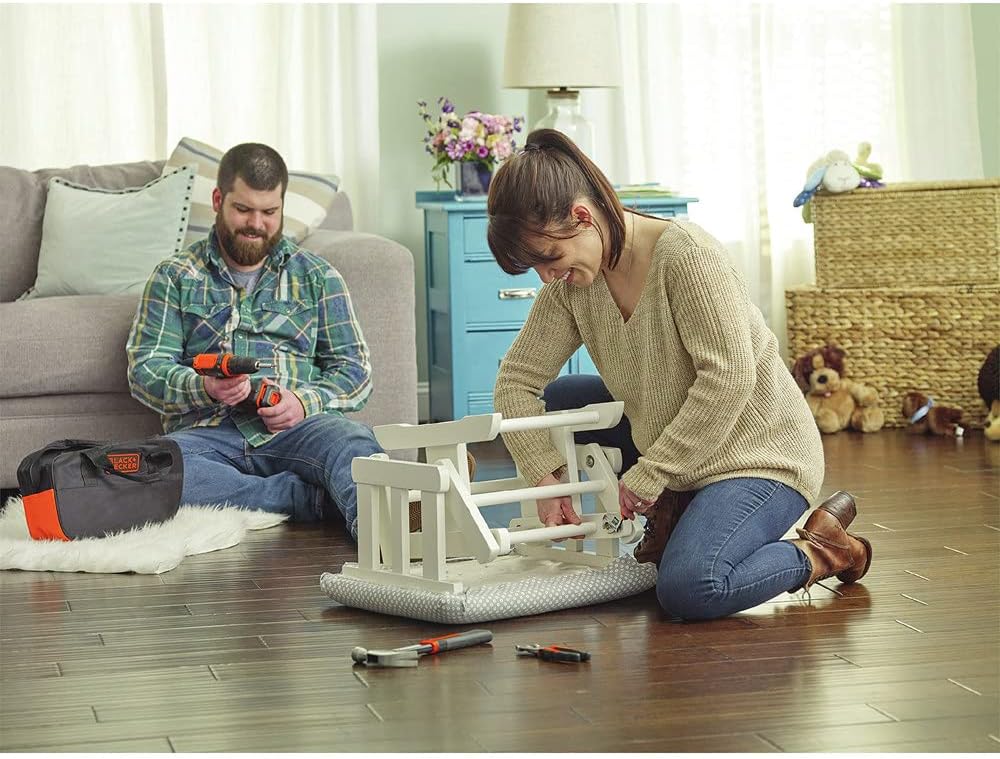 BLACK+DECKER 20V Max Drill & Home Tool Kit, 68 Piece (LDX120PK)