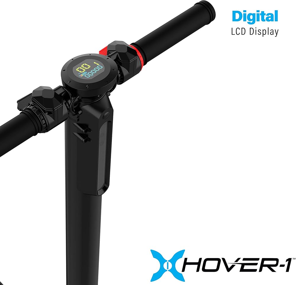 Hover-1 Rally Electric Scooter | 12MPH, 7 Mile Range, 4HR Charge, LCD Display, 6.5 Inch High-Grip Tires, 220LB Max Weight, Cert. & Tested - Safe For Kids, Teens & Adults