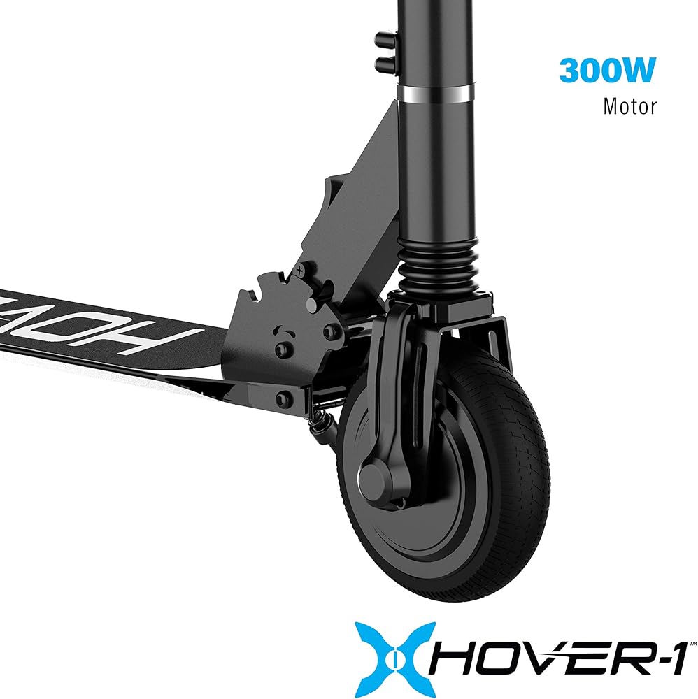 Hover-1 Rally Electric Scooter | 12MPH, 7 Mile Range, 4HR Charge, LCD Display, 6.5 Inch High-Grip Tires, 220LB Max Weight, Cert. & Tested - Safe For Kids, Teens & Adults